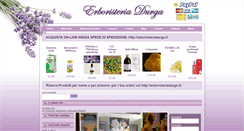 Desktop Screenshot of erboristeriadurga.com